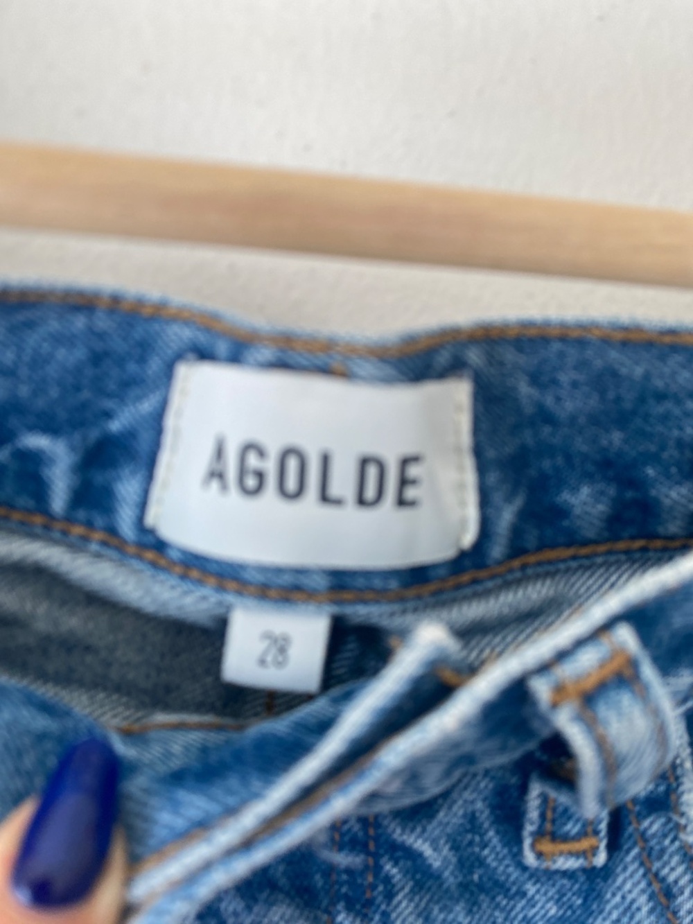 AGOLDE 28 Parker Long Denim Short - Picture 4 of 11